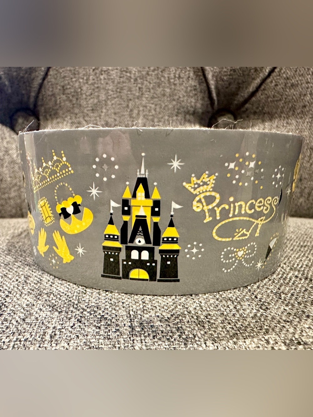 Disney Princess Washi Masking Tape Daiso Gray/Grey Gold Castle Craft Stationery